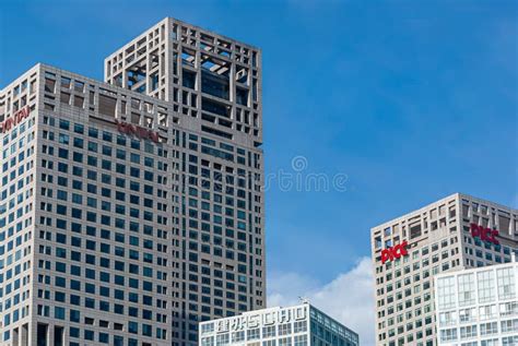 Modern Highrise Cube Buildings Beijing China Editorial Image Image