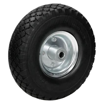 ECD Germany Kruiwagen 3 00 4 PU massief rubber Ø 260 mm x 85 mm