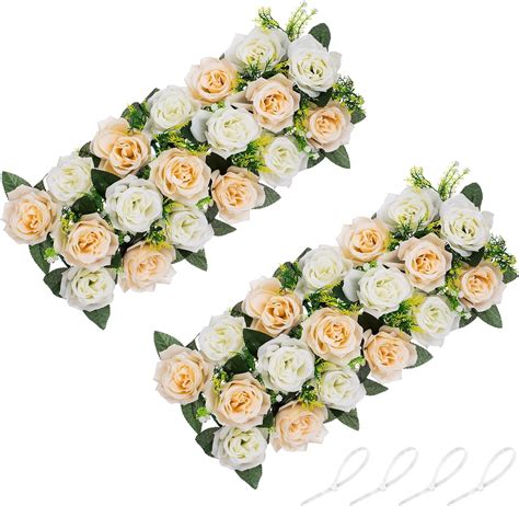 Nuptio Centre De Table De Mariage Pi Ces Fleurs Artificielles