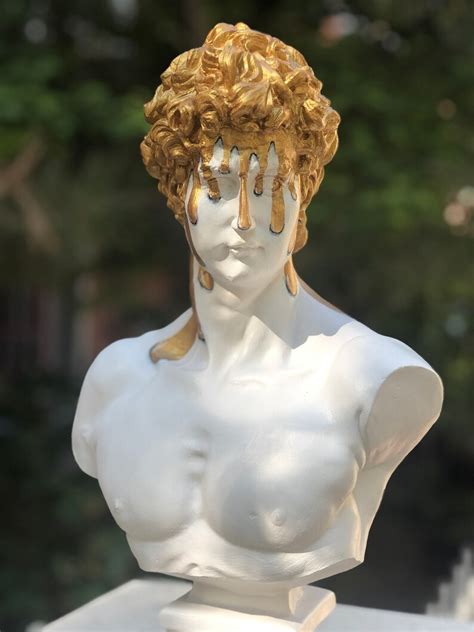 David Bust Greece Statue David Statue David Melting Etsy