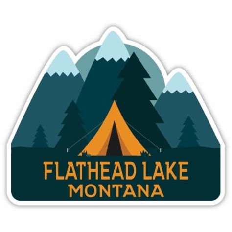 Flathead Lake Montana Souvenir Decorative Stickers Choose Theme And