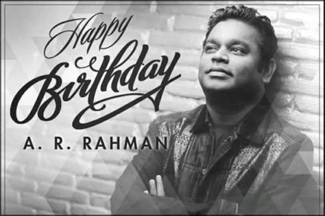 Ar Rahman Birthday A Symphony Of Success On His Birthday