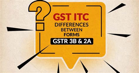 Easily Identify GST ITC Discrepancies Between GSTR 3B And 2A Forms By