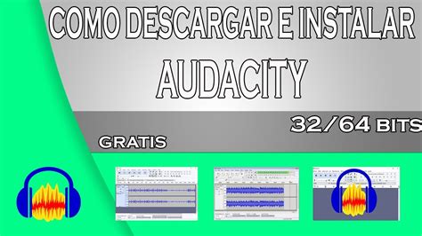 DESCARGAR e INSTALAR Audacity 2023 en Español WINDOWS 10 8 1 8 7