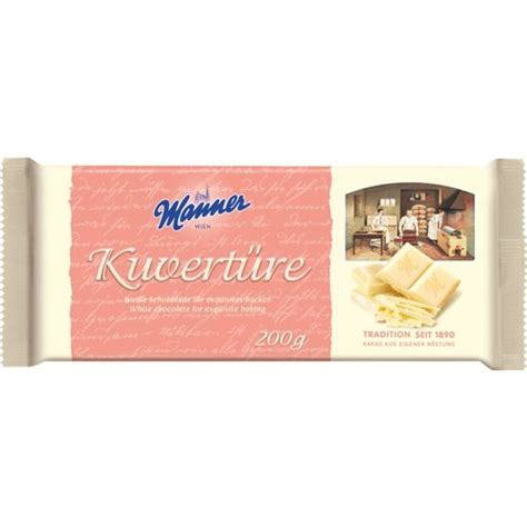 Manner Cobertura Chocolate Blanco 200 G Piccantino Tienda Online