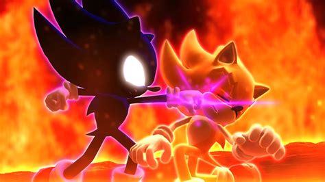 Dark Sonic Vs Super Sonic