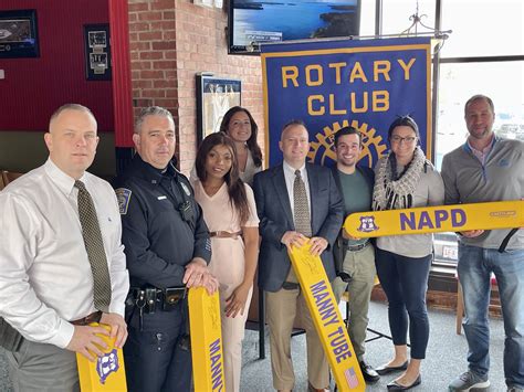 Members Of The North Attleboro Plainville Rotary Club Present Manny