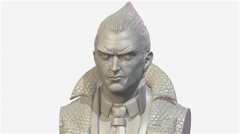 Tekken Kazuya Mishima Bust D Model By Xrx Xerxes E