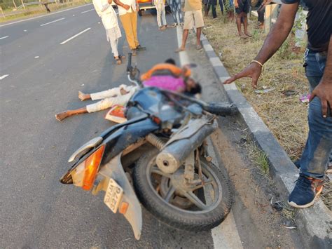 Two Bike Riders Were Hit By An Unknown Vehicle On The National Highway