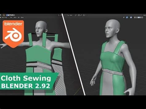 Blender Sewing Cloth In Blender Beginners Tutorial Youtube