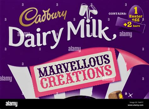 Cadbury Dairy Milk Marvellous Creations Chocolate Easter Egg Packaging