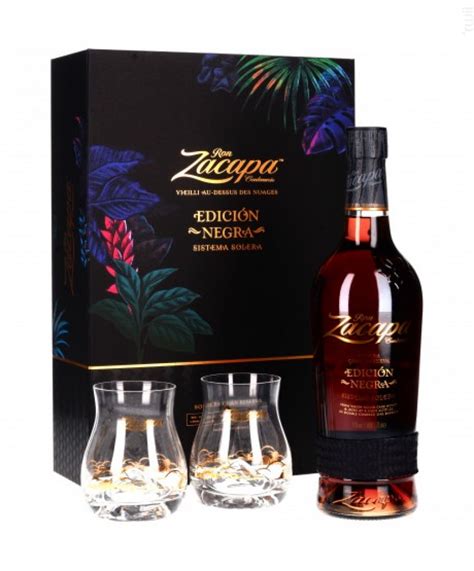 Buy Zacapa Rhum Edicion Negra Coffret 2 Verres Rhum Rhum Vieux