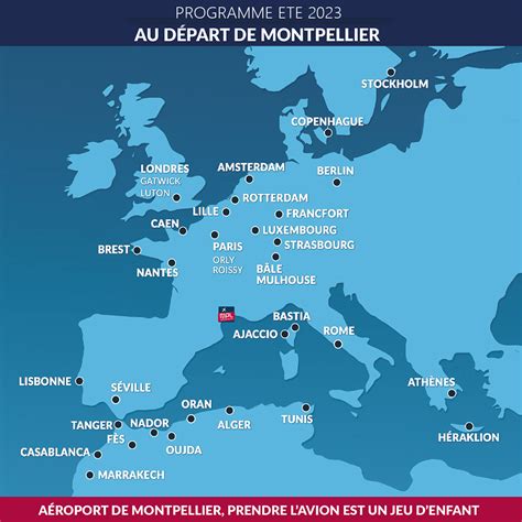 Aéroport Montpellier on Twitter Une belle offre de destinations au