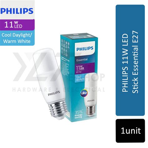 Philips 11w Led Stick Essential E27 Bulb Daylight Warm White Lazada