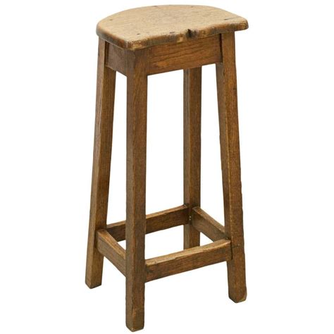 Antique Oak Bar Stool Edwardian At 1stdibs