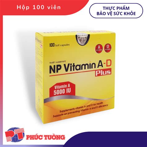 NP VITAMIN A D PLUS Hỗ trợ bổ sung vitamin A và D cho cơ thể Dược