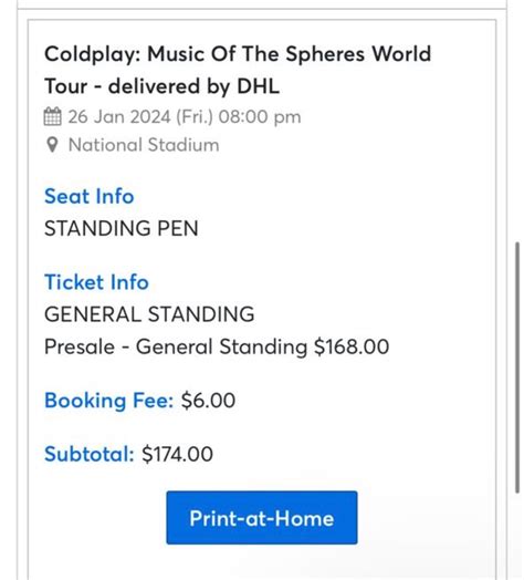 Coldplay Singapore Tickets Tickets Vouchers Event Tickets On Carousell