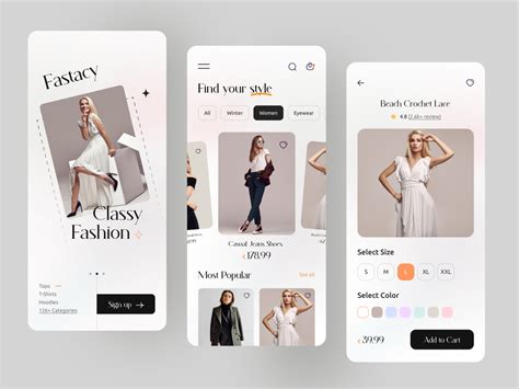 Dribbble Fashion App Design By Rakib Kowshar