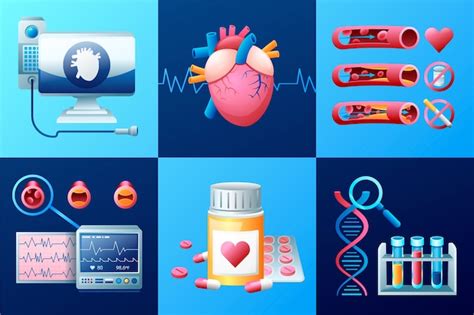 Ilustración De Enfermedad Cardiovascular En Gradiente Con Corazón