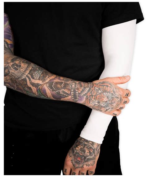 Black Tattoo Cover Up Arm Sleeve - Full Cover Sleeve | TatCover™