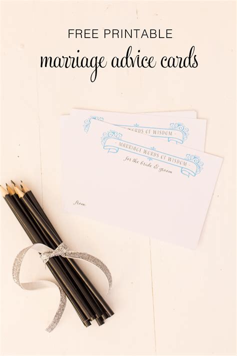 Diy Free Printable Marriage Advice Cards Polka Dot Bride