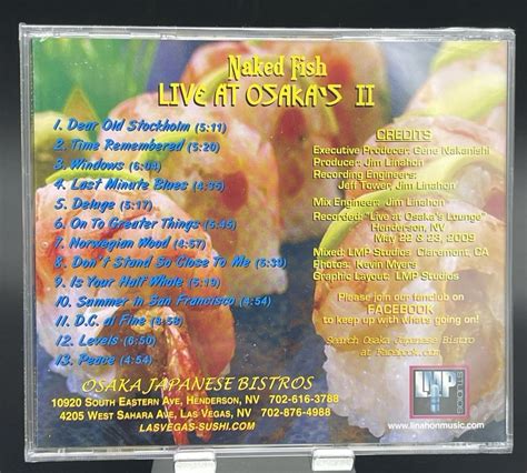 Naked Fish Live At Osaka S II Osaka Japanese Bistros Brand New And