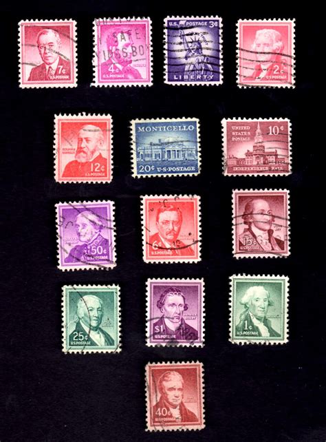 Art And Collectibles Collectibles Postage Stamps 14 Used Liberty Series U