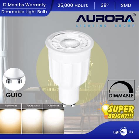 Aurora Enlite Smd 10w Dimmable Gu10 Led Light Bulb Essential Ceiling