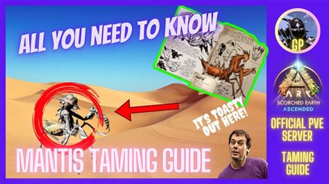 Mantis Taming Guide Ark Survival Ascended Youtube