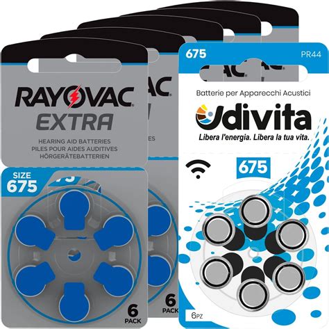 Batterie Acustiche Rayovac Extra Advanced Batterie Per