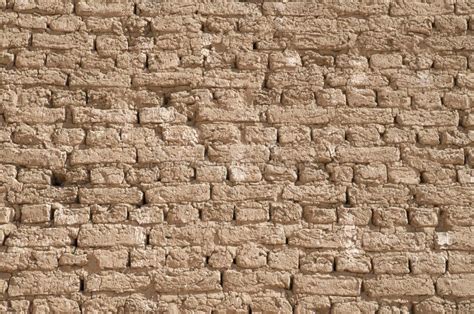 Ancient Adobe Wall Closeup Stock Photo Image Of Clay