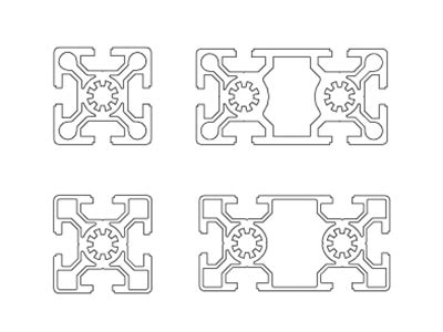 50 Series T Slot Aluminium Extrusion Profile HOONLY Aluminium Profile