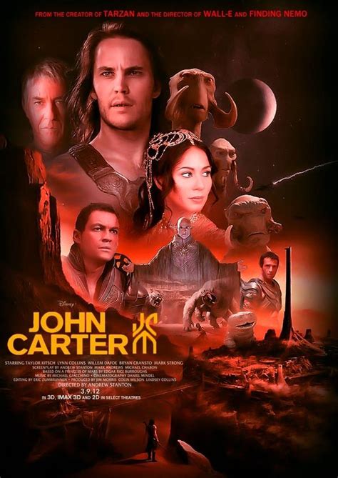 Amazing Poster Art For Disneys John Carter Based On The Books By Edgar