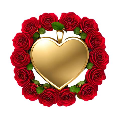 Beautifull Red Rose Flower Frame 22247166 Png