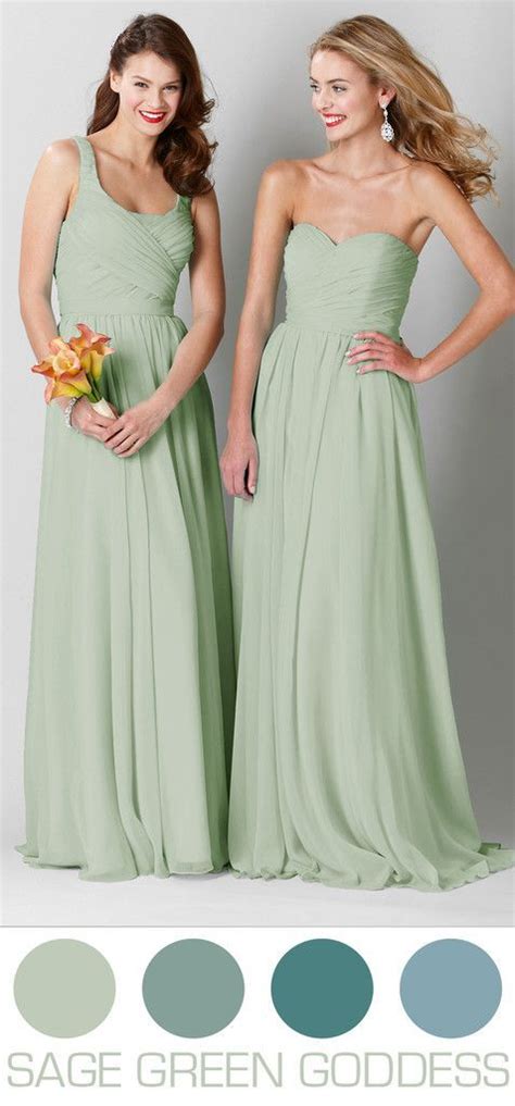 5 Gorgeous Wedding Colors For Spring Green Bridesmaid Dresses Sage Green Bridesmaid Dress