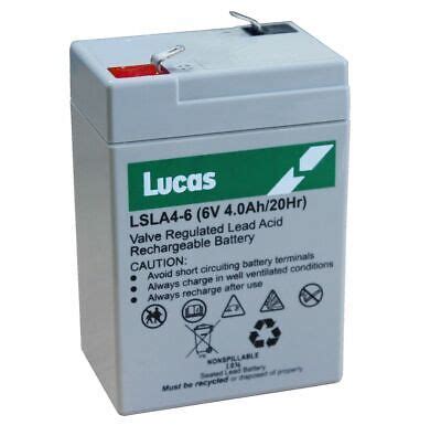 Lucas V Ah Vrla Agm Rechargeable Battery Rt V Ah Hr No