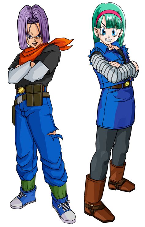 Androids Trunks And Bulma By Moonrakerone On Deviantart