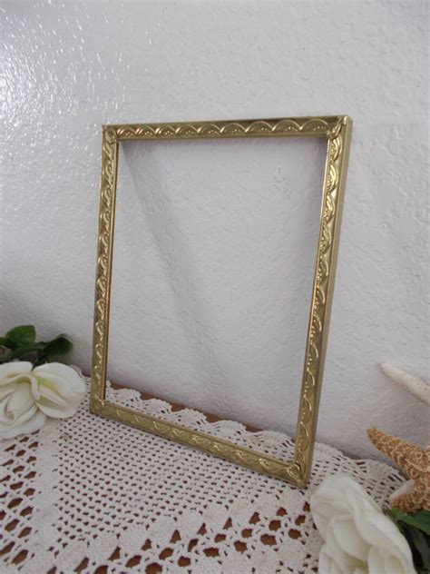 Vintage Gold Picture Frame X Photo Decoration Mid Century Etsy