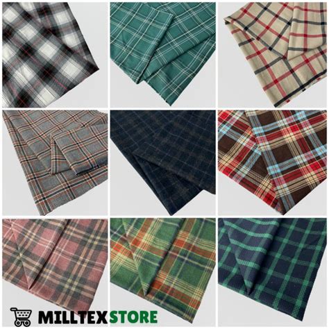 Jual BAHAN KAIN FLANELL KOTAK IMPOR Shopee Indonesia