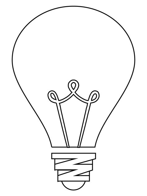 Light Bulb Coloring Page Colouringpages