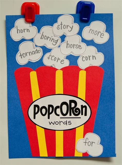 Editable Popcorn Words Wall For Sight Words Artofit