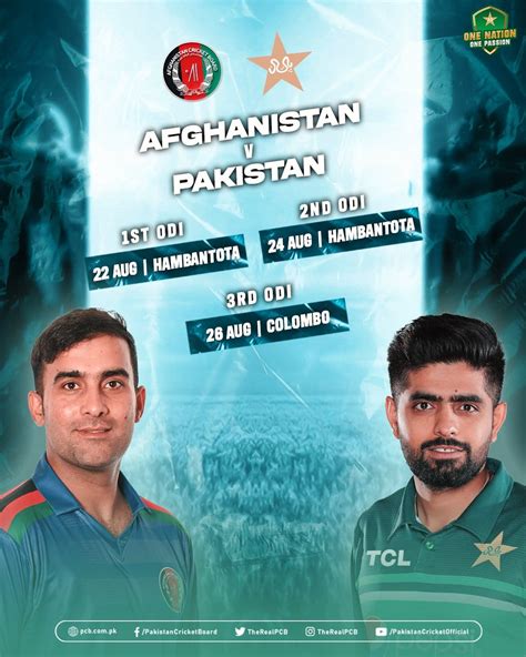 Pakistan To Play Afghanistan Three Odis Series In Sri Lanka Pakistan