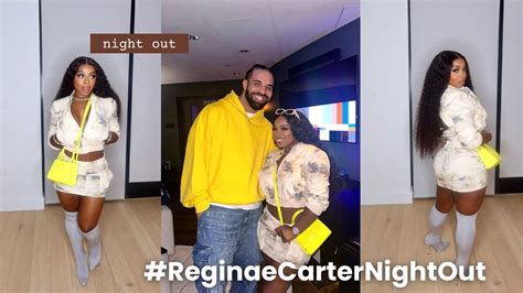 La Night Extravaganza Reginae Carter S Hot Off White Ensemble And Memorable Drake Encounter