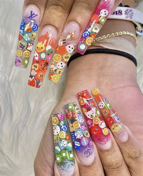 Pin By On Nails Acrylic Toe Nails Rainbow Nails Summery Nails