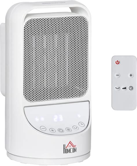 Homcom Chauffage Soufflant Oscillant W Mini Radiateur C Ramique