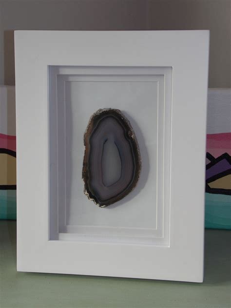 Framed Agate Slice 5x7 Framed Agate Slice Geode Art Agate Slice Framed Wall Art Home