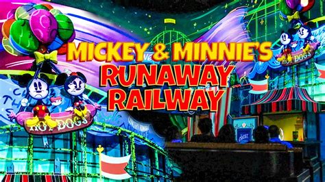 New Mickey And Minnies Runaway Railway Full Multi Angle On Ride Pov