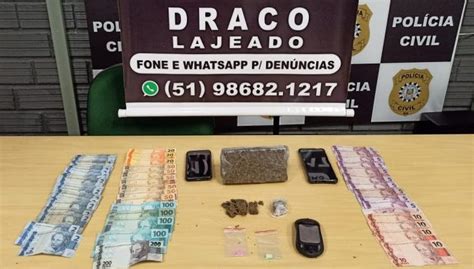 Homem é Preso Em Flagrante Por Tráfico De Drogas Em Lajeado Grupo A Hora