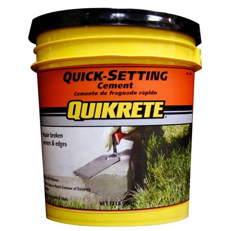 Quikrete 20 Lb Quick Setting Cement 124020 The Home Depot