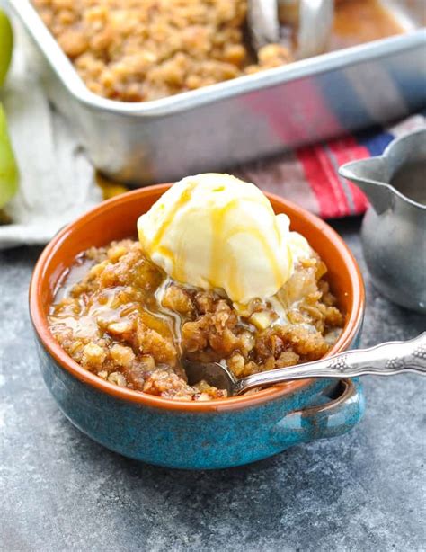 Easy Pear Crisp The Seasoned Mom